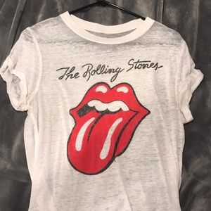 White Rolling Stones T-shirt